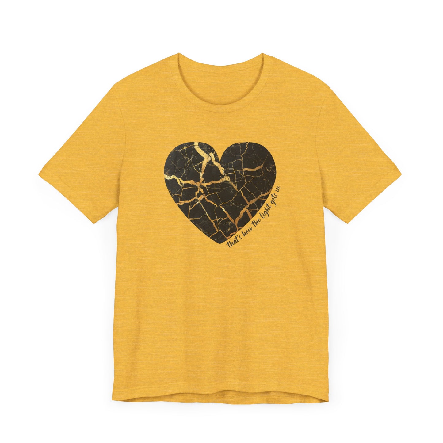 Kintsugi Heart Unisex Jersey Short Sleeve Tee