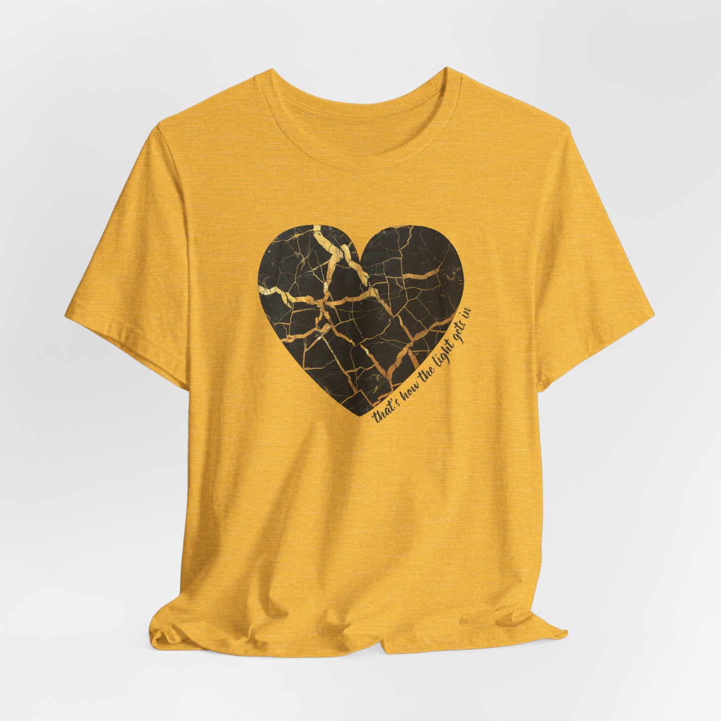 Kintsugi Heart Unisex Jersey Short Sleeve Tee