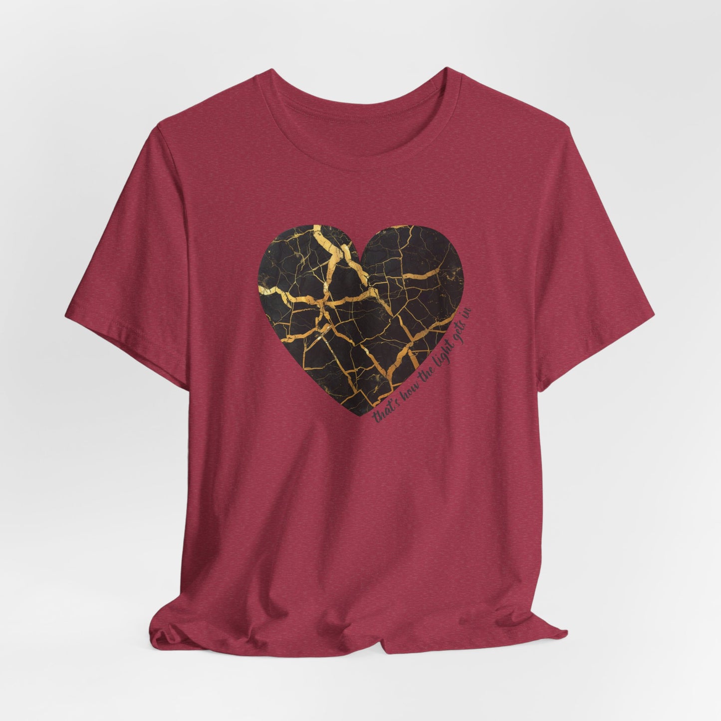 Kintsugi Heart Unisex Jersey Short Sleeve Tee