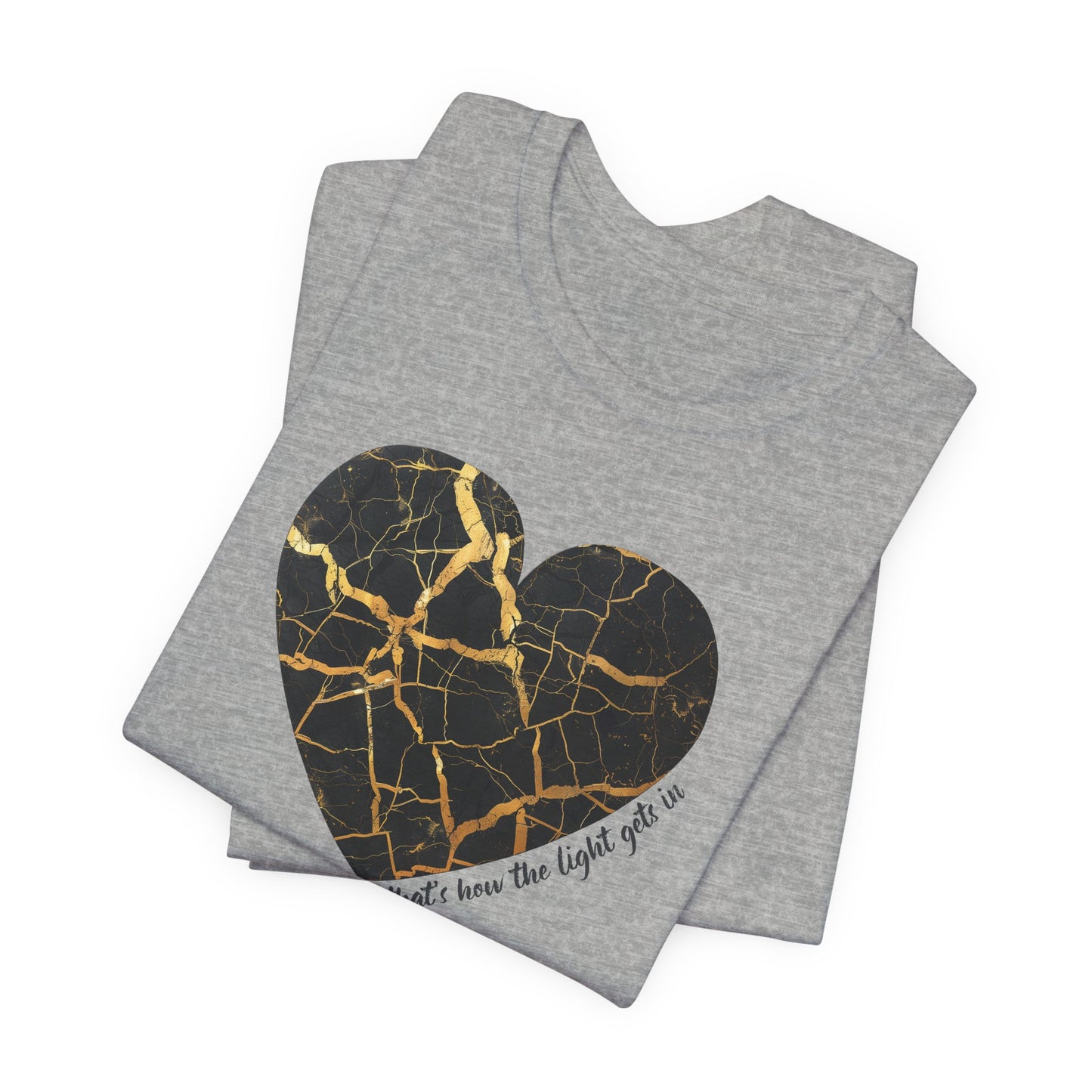 Kintsugi Heart Unisex Jersey Short Sleeve Tee