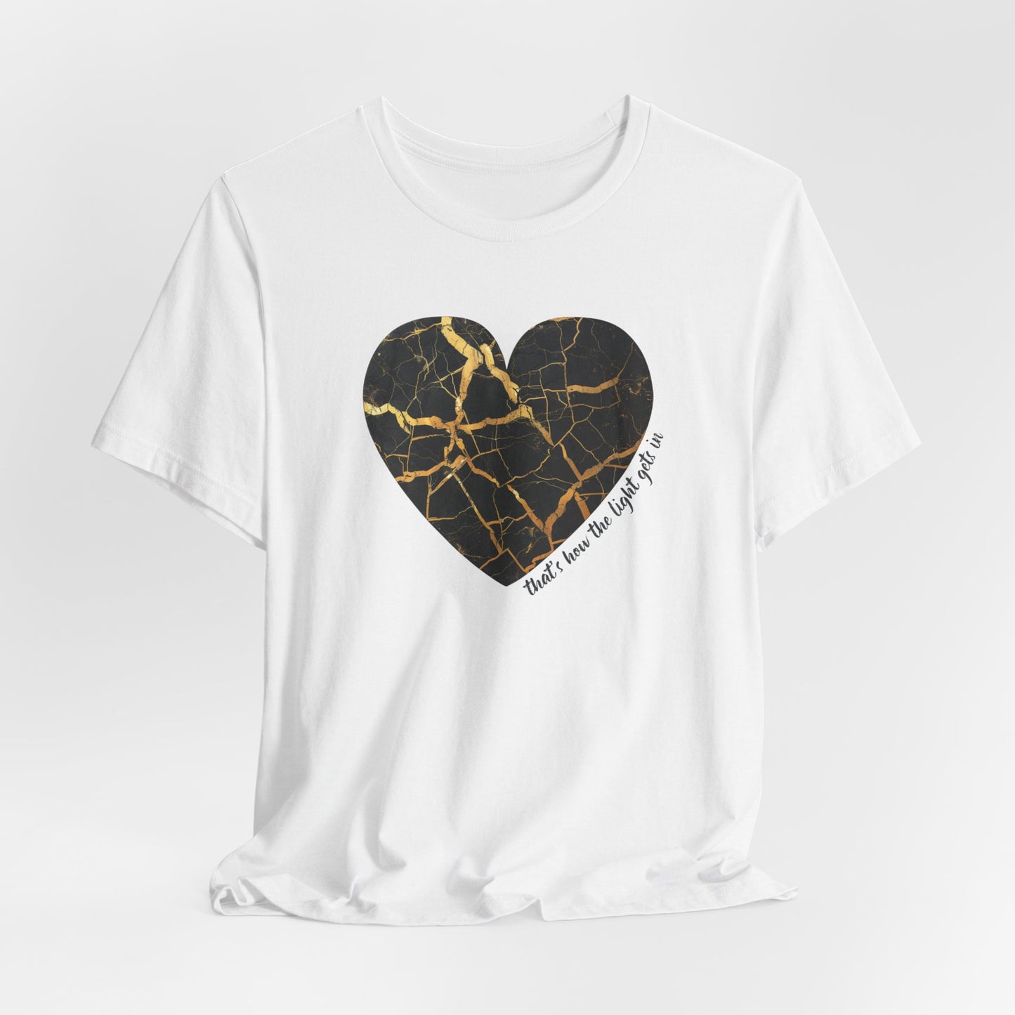 Kintsugi Heart Unisex Jersey Short Sleeve Tee