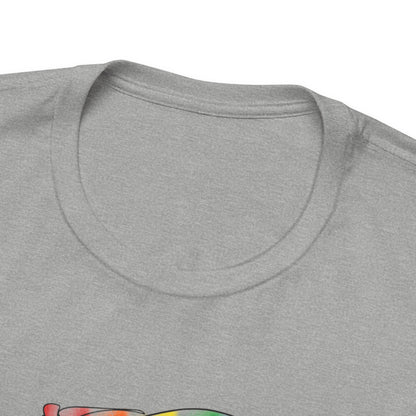 Pride Ride Flag Line Art Unisex Jersey Short Sleeve Tee