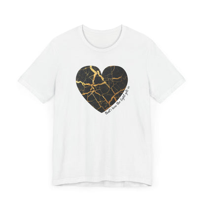 Kintsugi Heart Unisex Jersey Short Sleeve Tee