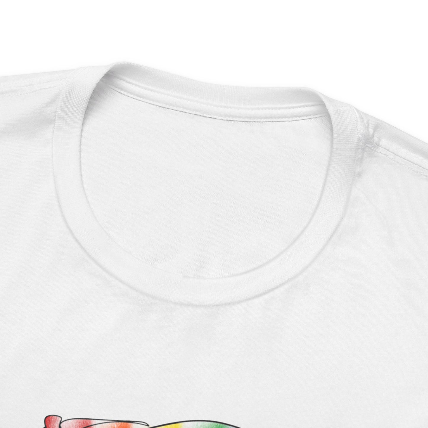 Pride Ride Flag Line Art Unisex Jersey Short Sleeve Tee