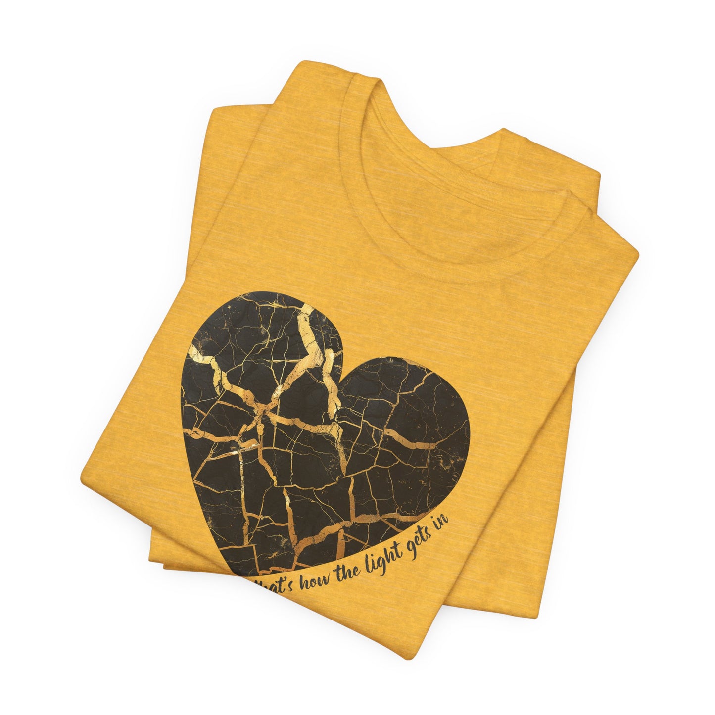 Kintsugi Heart Unisex Jersey Short Sleeve Tee