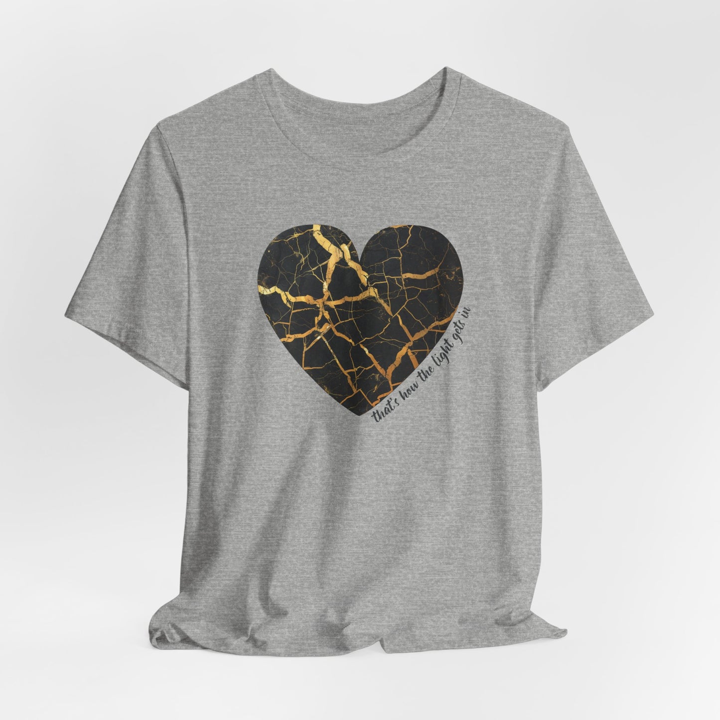 Kintsugi Heart Unisex Jersey Short Sleeve Tee