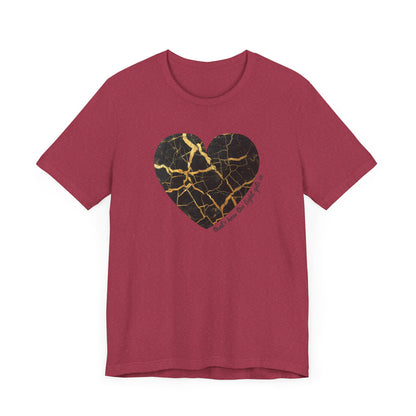 Kintsugi Heart Unisex Jersey Short Sleeve Tee