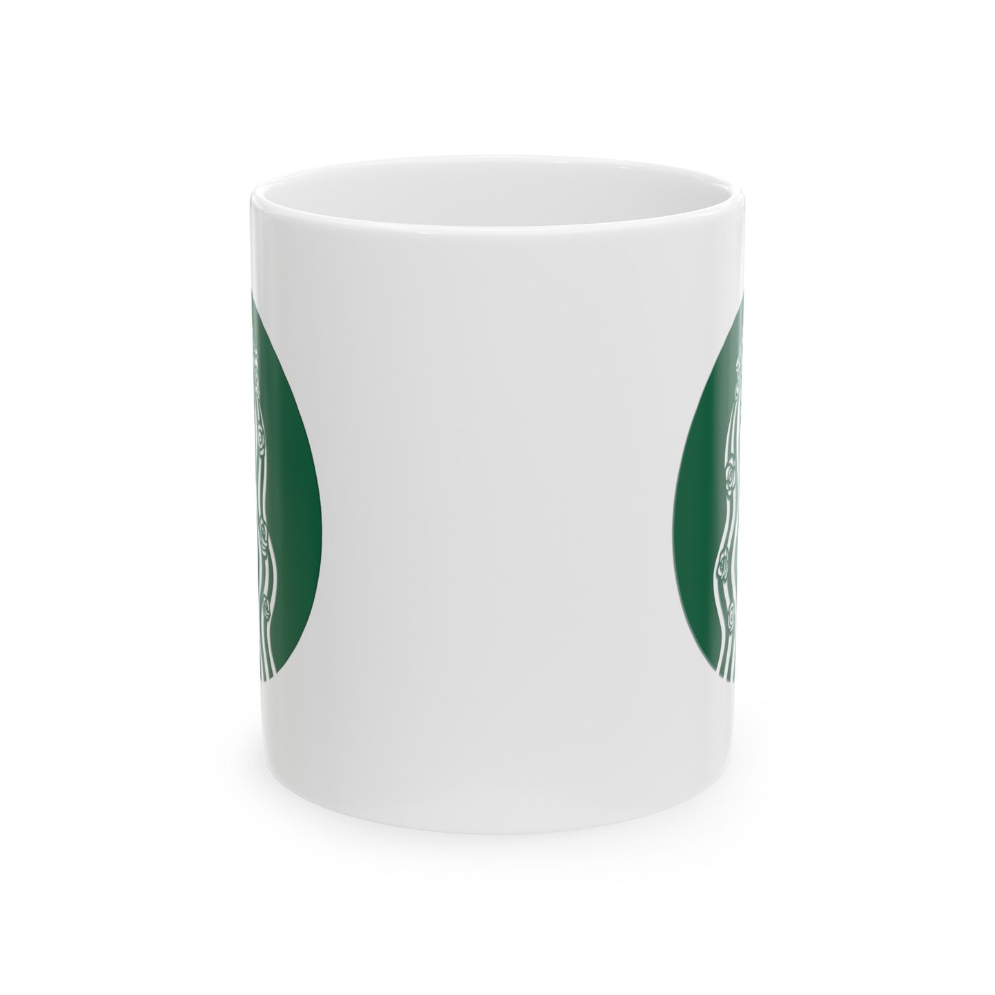 Double Logo Stargirl Coffee Co. Ceramic Mug, (11oz, 15oz)
