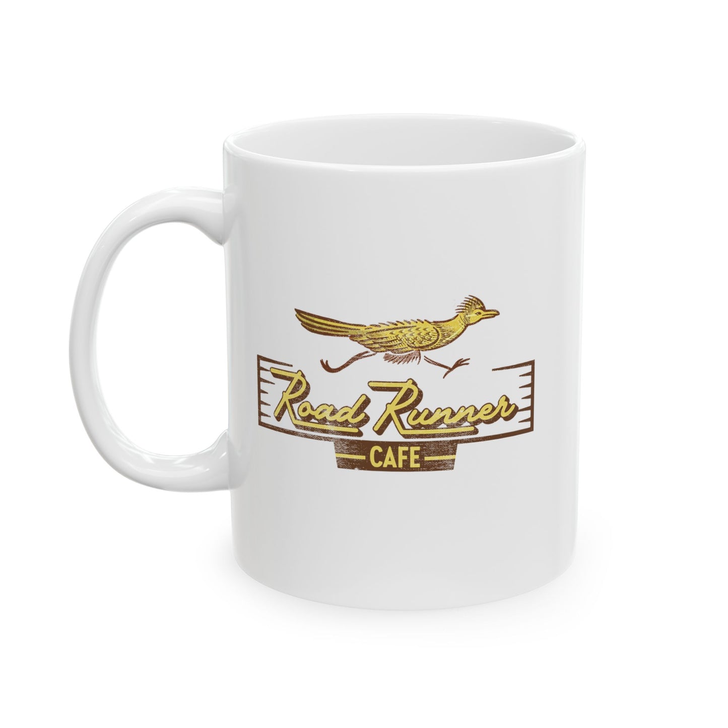 Road Runner Cafe Ceramic Mug, (11oz, 15oz)