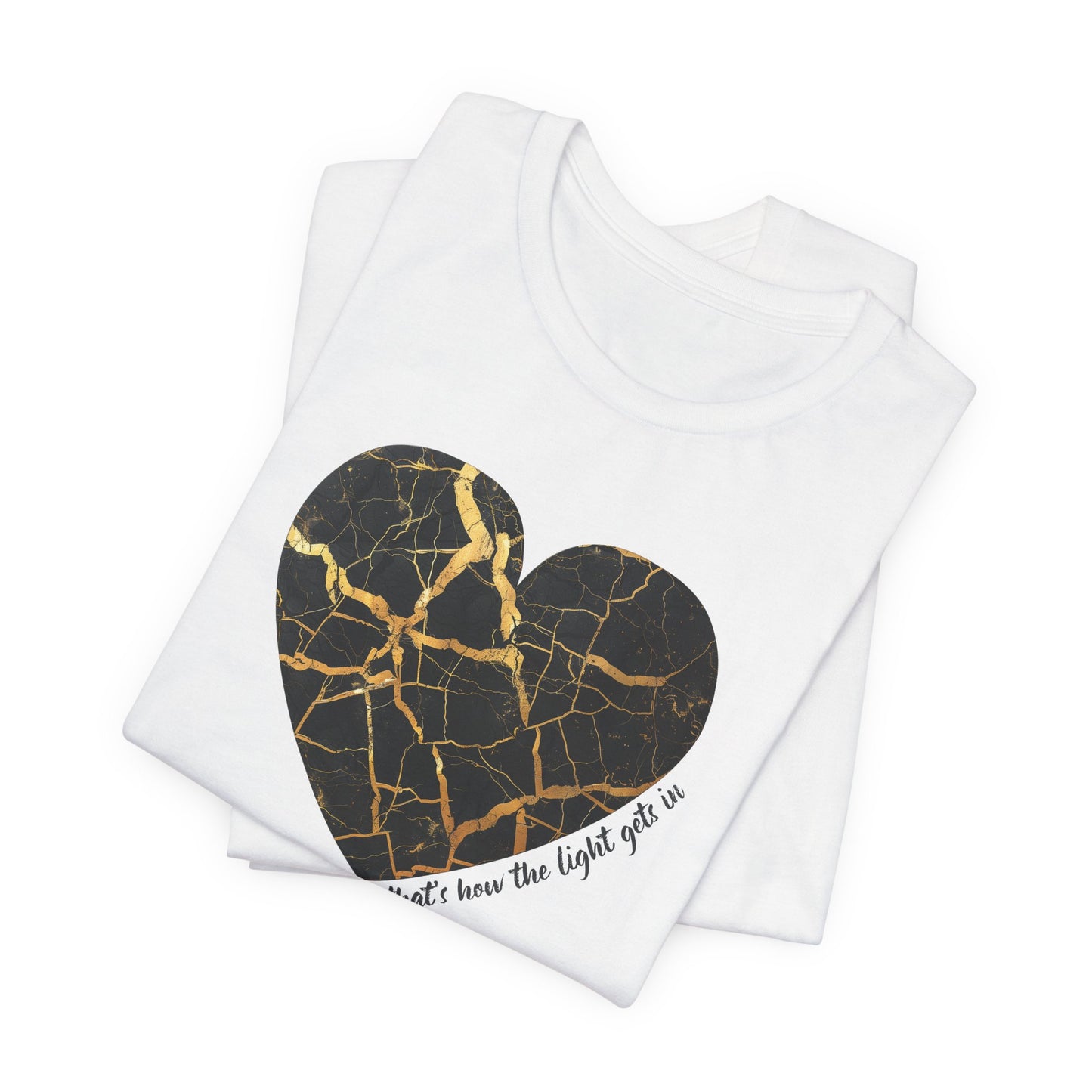 Kintsugi Heart Unisex Jersey Short Sleeve Tee