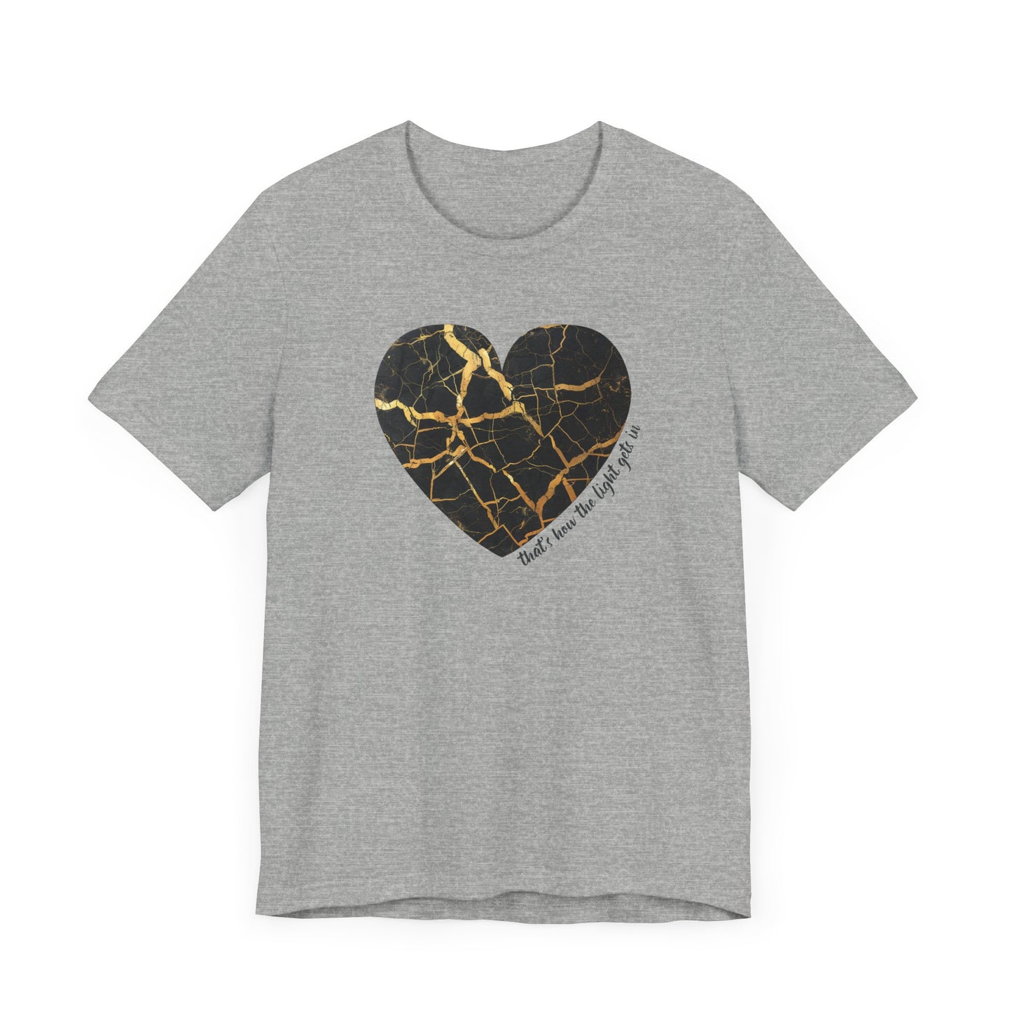 Kintsugi Heart Unisex Jersey Short Sleeve Tee