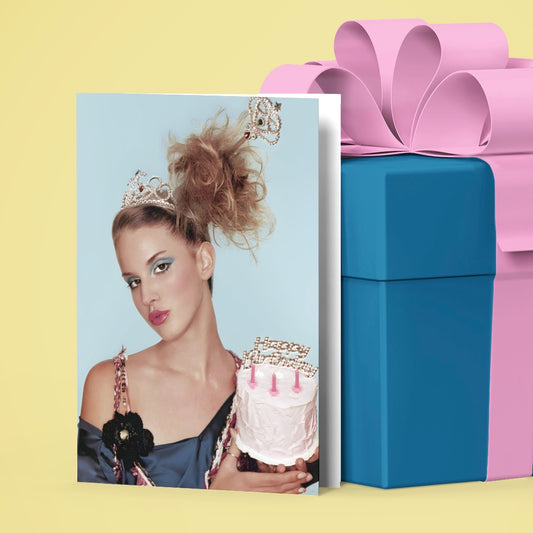 Lana Del Rey Photo Inspired Birthday Card