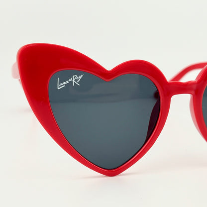 Del Rey Ban Heart Shaped Sunglasses | Cherry