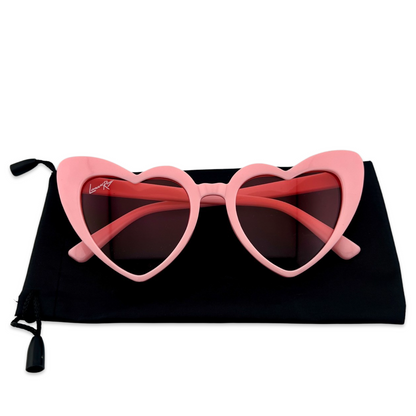 Del Rey Ban Heart Shaped Sunglasses | Blush