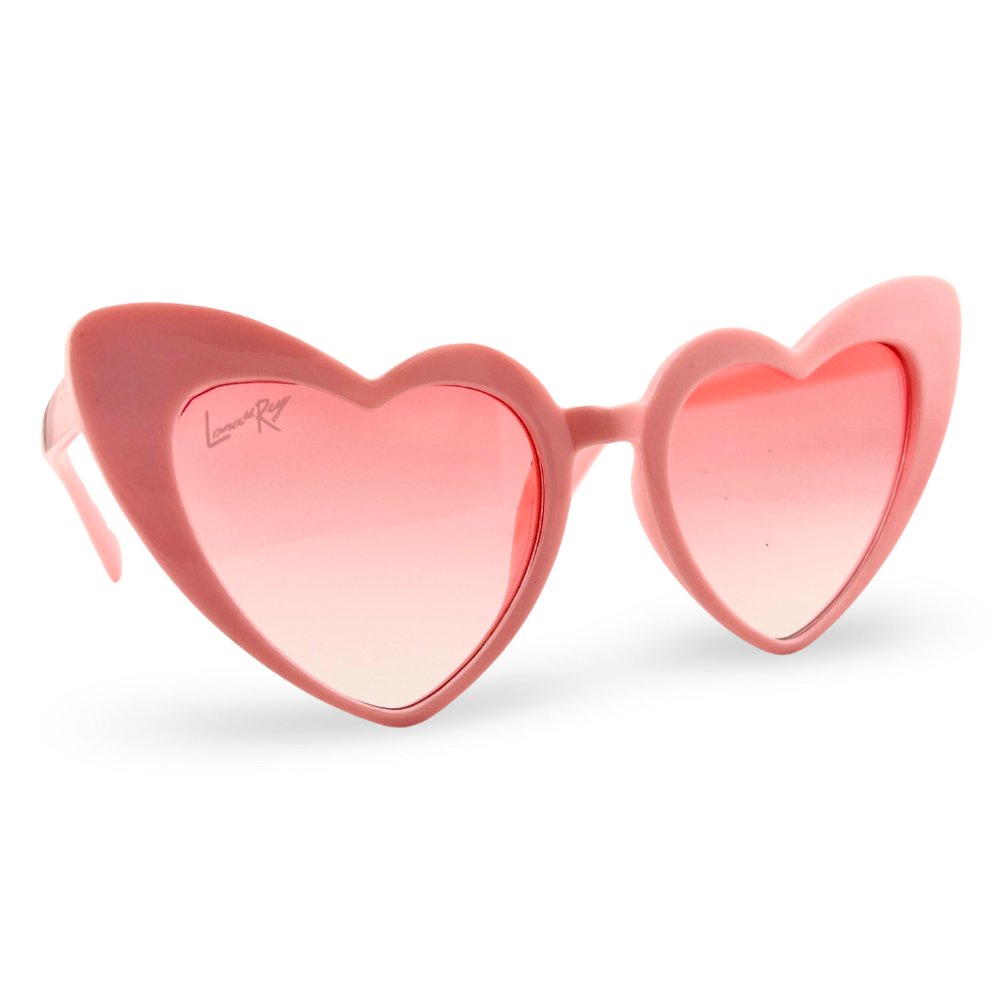 Del Rey Ban Heart Shaped Sunglasses | Blush