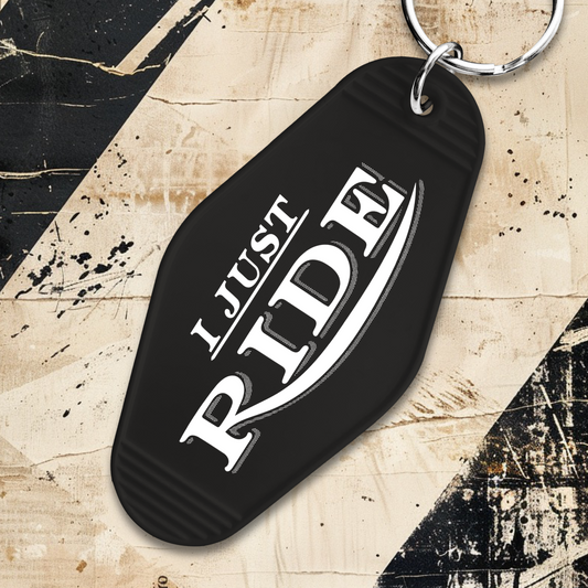 Ride Motel Keychain - Black