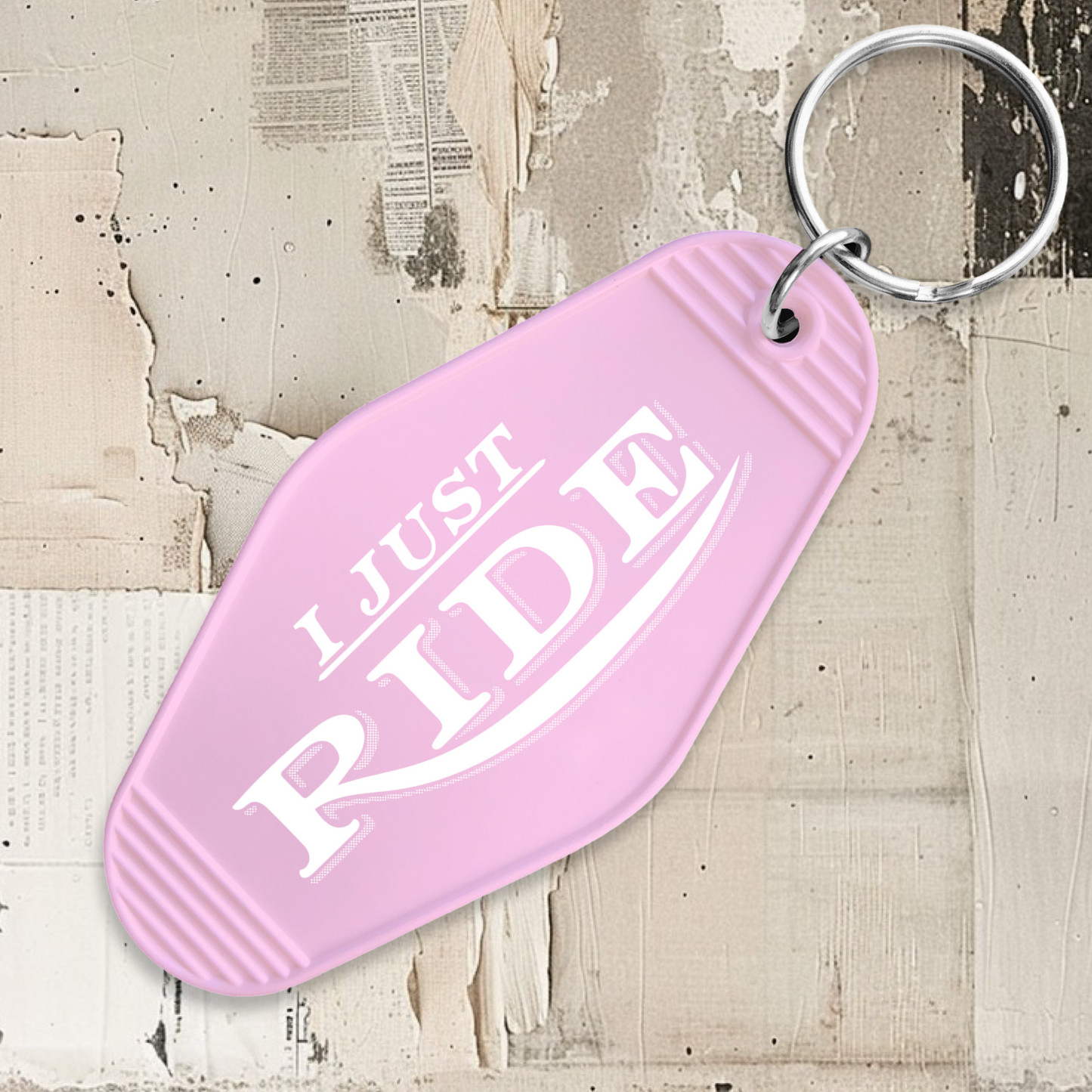 Ride Motel Keychain - Pink