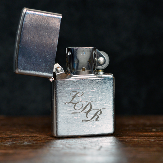 Brushed Silver Windproof LDR Lighter Replica