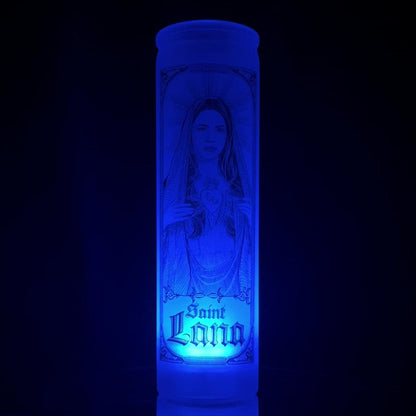 Saint Lana Vintage Engraved Style Prayer LED Candle