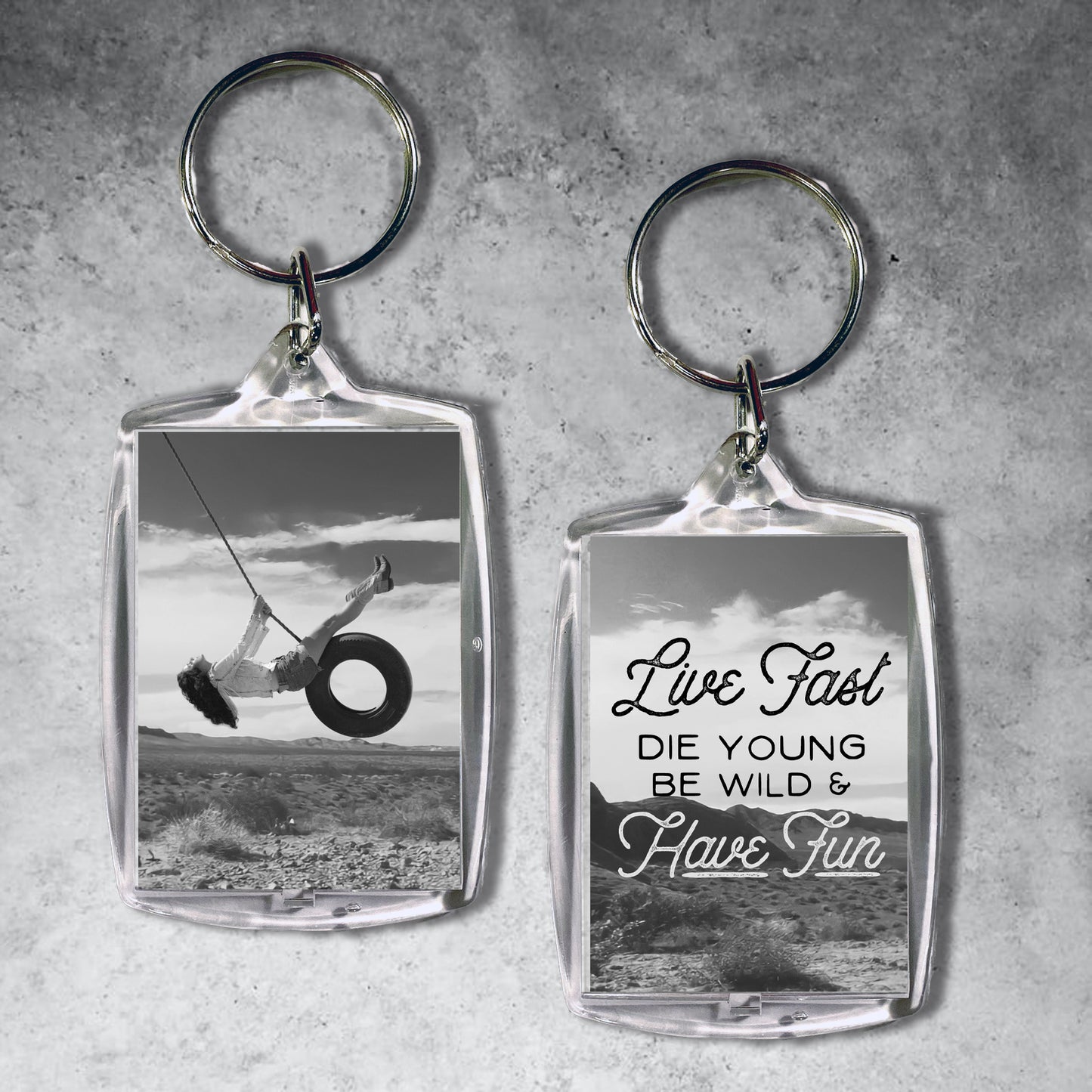 lana del rey live fast keychain