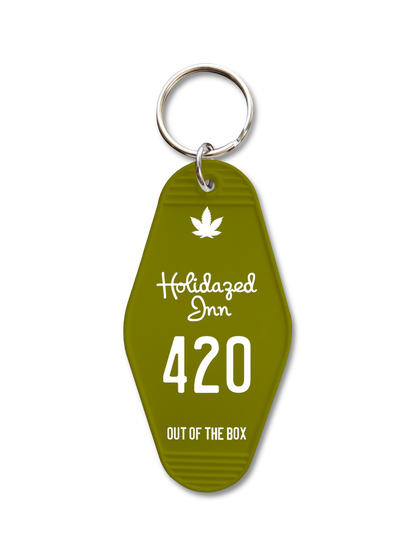 Holidazed Inn Vintage Motel Keychain