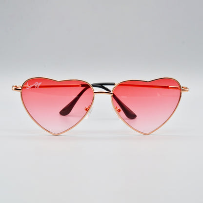 Del Rey Ban Heart-Shaped Sunglasses
