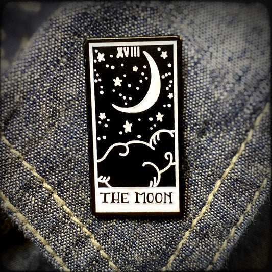 The Moon Tarot Card Enamel Pin