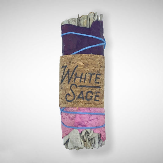 Premium White Sage with Rose Petals