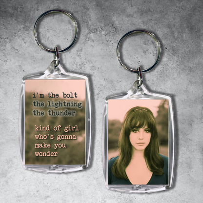 LDR Lyrical Quote Keychain