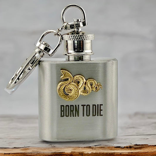 LDR Born to Die Mini Keychain Flask 1oz