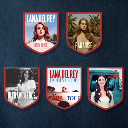 Lana Del Rey Racing Jacket Album Patches