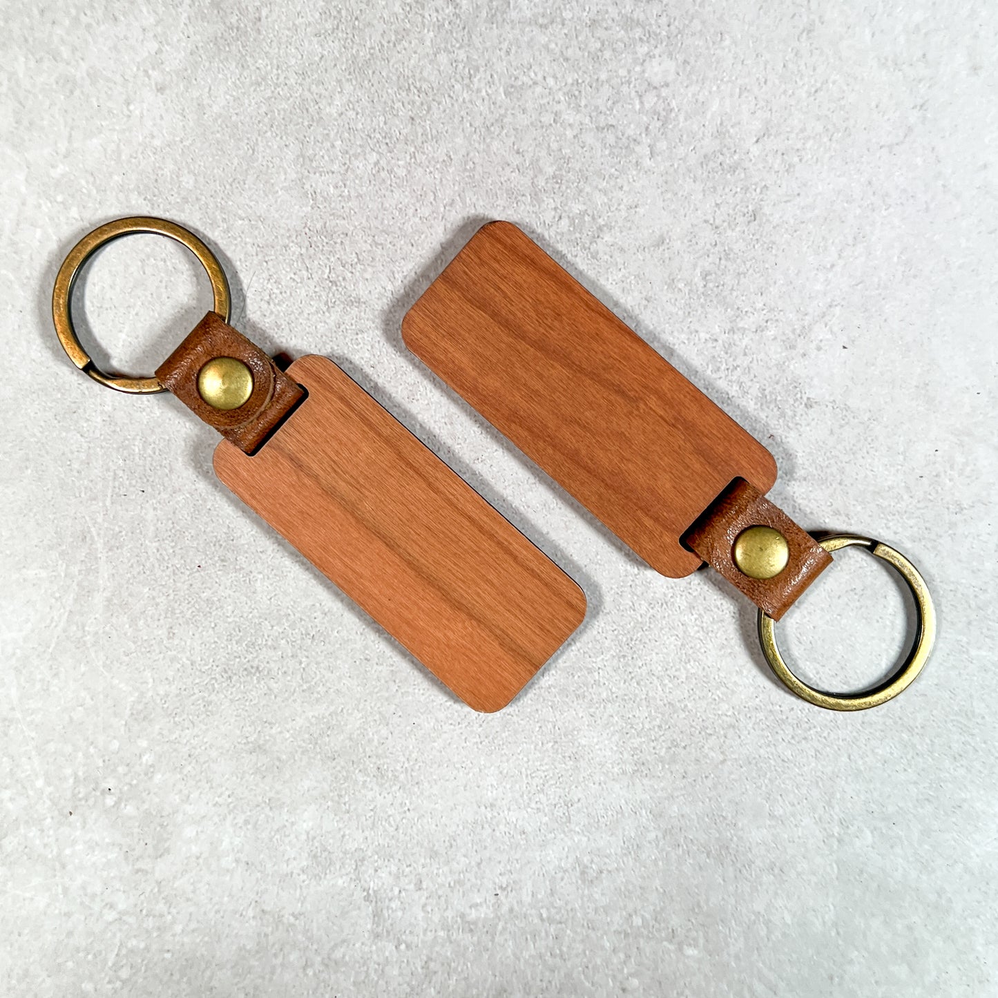 Tailor-Made Cherry Wood Keychain
