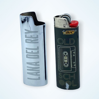 LDR Silver Chrome Bic Lighter Case