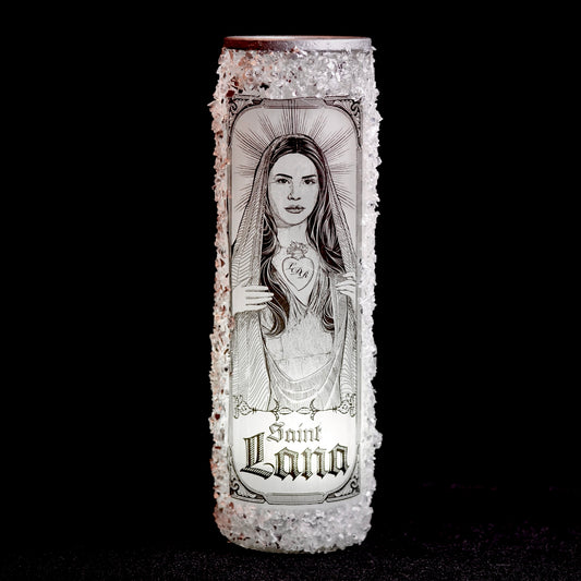 Crushed Glass LDR Saint Prayer Vigil Candle