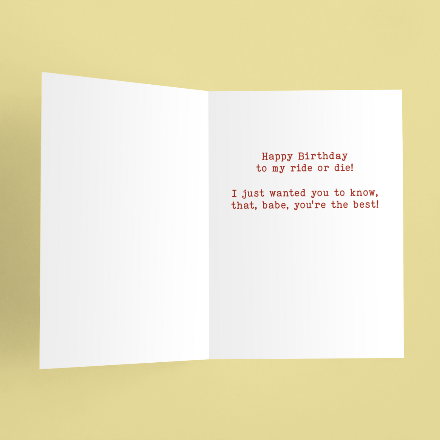 Born Today LDR Inspired Birthday Card