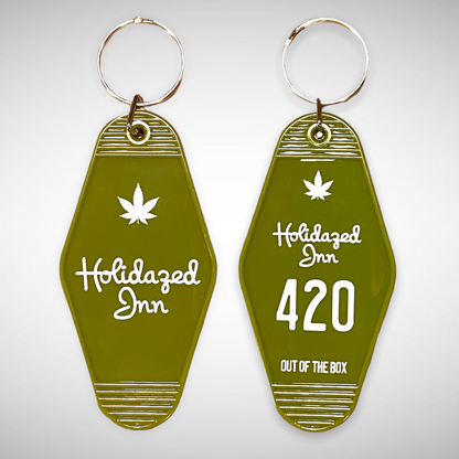 Holidazed Inn Vintage Motel Keychain