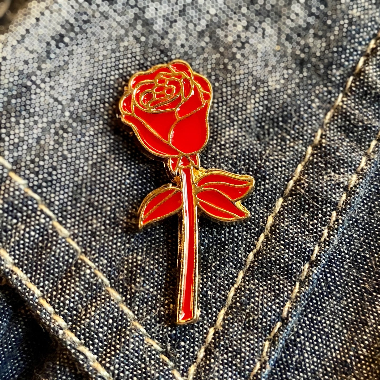 Rose Enamel Pin