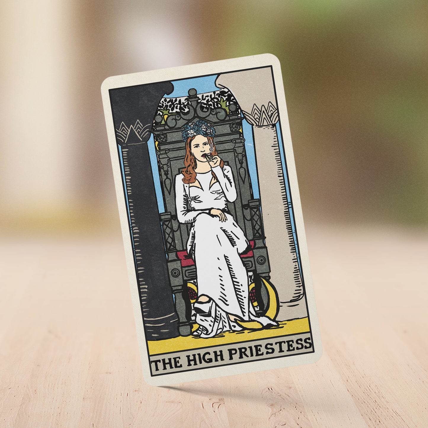 The High Priestess LDR Stargirl Tarot Card